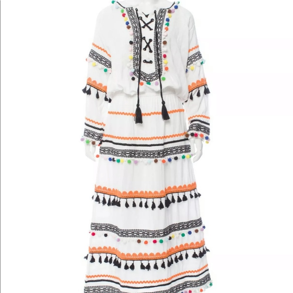 Dodo Bar Or pom pom tassel dress